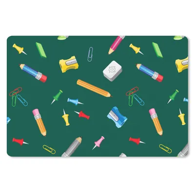 Produktbild von MuchoWow® Schreibtischunterlage Büro - Muster - Bleistifte 60x40 cm - XXL Mauspad - Großes Mauspad