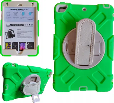 Immagine prodotto di Custodia per iPad 9/8/7 10.2" blindata con supporto girevole Verde