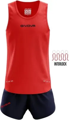 Produktbild von Laufset Givova Kit New York Rot-Blau Rot - XS