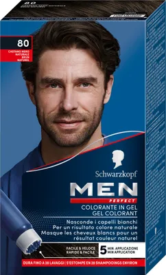 Produktbild von Schwarzkopf Men Perfect Anti-Grey Color Gel (60 Medium Brown)