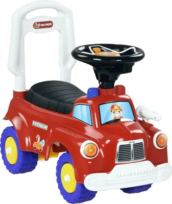 Produktbild von Rutschauto für Kinder - Feuerwehrauto - 18–36 Monate - Vier Räder - Kunststoff - Staufach - 49 x 24 x 42 cm - Rot
