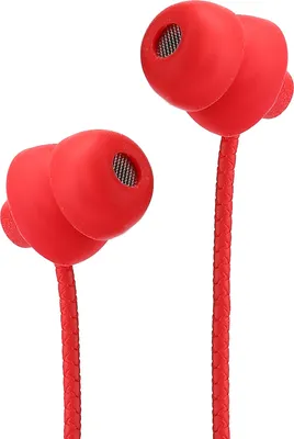 Image de Ecouteurs filaires,Ecouteurs Drive By Wire,Ecouteurs pour téléphones portables,Ecouteurs 3.5mm,Ecouteurs rouges