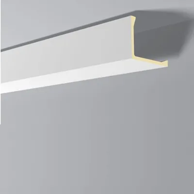 Immagine prodotto di Modanatura di copertura NMC L5 ARSTYL Noel Marquet Battiscopa decorativo Cornice del soffitto Modanatura decorativa moderna bianca 2 m