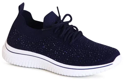 Produktbild von topschuhe24 3149 Damen Glitzer Light Sneaker Plateau Slipper , Farbe:Blau, Größe:37 EU