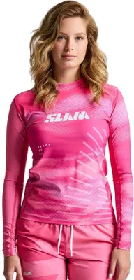 Image de T-shirt à manches longues Slam Foil avec protection UV, rose, taille L, femme, rose, taille L