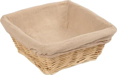Produktbild von Brotkorb Olympia Weide | mit Futter | 23cm | 4 Körbe