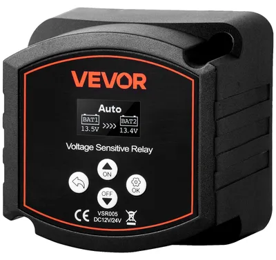 Zdjęcie produktu dla Przekaźnik odcinający VEVOR, 12 V, 300 A, podwójny izolator akumulatora z ekranem LCD, inteligentny wyłącznik akumulatora do akumulatorów litowych i kwasowo-ołowiowych, do samochodu, ciężarówki, kampera, UTV, ATV, łodzi