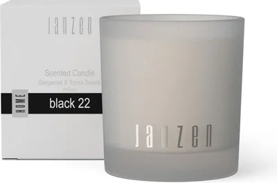 Produktbild von Sojawachs Kerze Schwarz 210 g, 50h Brenndauer, frischer, fruchtiger & würziger Duft