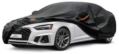 Image de Housse de protection pour voiture, imperméable et respirante, pour Audi A5 (2009-2025), 7 couches, protection complète, anti-poussière, couleur noire