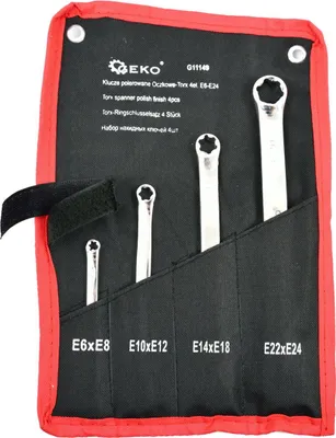 Obrázok produktu pre Sada očkových E-Torx kľúčov E6 - E24