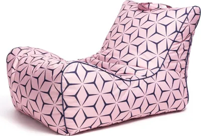 Obrázok produktu pre Sedací vak FLAVIO MODERN vankúš Pouffe 60x60x80 cm - farba: ružová