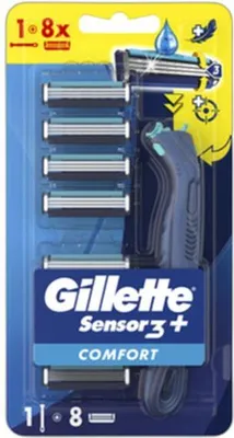 Zdjęcie produktu dla Maszynka Do Golenia Gillette Sensor 3+ Comfort Z 8 Wkadami