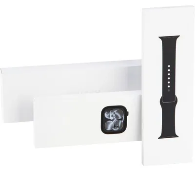 Produktbild von Apple Watch S11 Aluminium 46mm Diamantschwarz (Sportarmband schwarz) S/M
