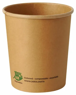 Produktbild von 50x PAPSTAR Suppenbecher Pappe rund 940 ml braun