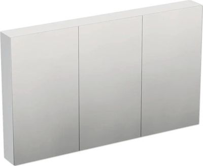 Jungborn Spiegelschrank TRENTA 120 x 14,4 x 72 cm weiß zu A8916 matt 3-türig IP 44