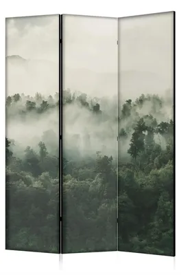 Produktbild von framed concept - Paravent Raumteiler Holz 135x172 cm, 3-teilig beidseitig, Sichtschutzwand