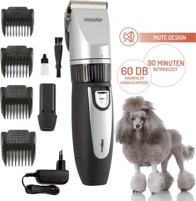 Produktbild von Mesko Home MS 2826, Schwarz, Silber, 3 mm, 1,2 cm, Akku, 90 min, Integrierte Batterie