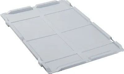 Produktbild von Scharnierdeckel Eurobox NextGen | 60x40cm | Ohne Scharnierbeschläge | Eurobehälter, Transportbox, Transportbehälter, Stapelbehälter