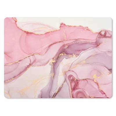 Produktbild von MuchoWow® Mauspad Mousepad Gold - Marmor - Rosa 40x30 cm - Mousepads - Maus Mat - Pad - Mausunterlage - Anti Rutsch