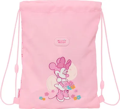 Image de Sac à dos avec lanières Minnie Mouse Bébé Rose 26 x 34 x 1 cm