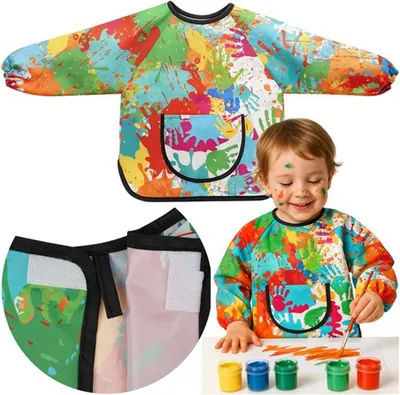 Produktbild von Kindermalschürze Wasserdicht 1-3 Jahre Alt 1-3 Jahre