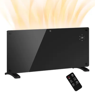 Immagine prodotto di Riscaldatore a Convezione 2000W Temperatura Regolabile con Telecomando, Timer 24h e Settimanale, Nero