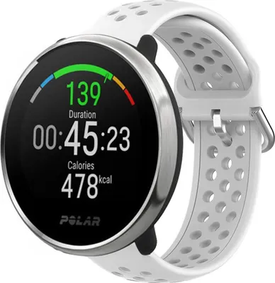 Produktbild von Strap-it Polar Ignite Silikonband mit Löchern (Weiß)