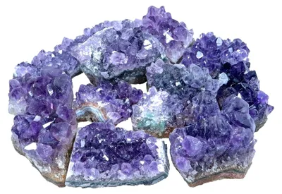 Produktbild von Amethyst Kristalle | 100% naturbelassene Drusenstücke | 10er Set