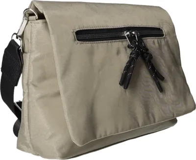 Produktbild von Beige Abendtasche Überschlagtasche OPAL-BE JOS mit verstellbarem Schulterriemen 28x20x7,5 cm