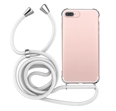 Obrázek produktu pro Pouzdro s řetízkem pro Apple iPhone 7 Plus / 8 Plus – bílé pouzdro na mobil