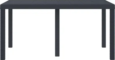 Immagine prodotto di vidaXL Tavolo da giardino antracite 150 x 100 x 73 cm in poly rattan