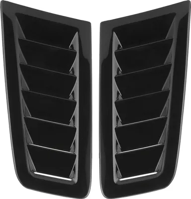 Immagine prodotto di 2Pcs universale Bonnet prese d'aria Bonnet parti esterne dell'auto per Focus RS MK2 stile nero lucido