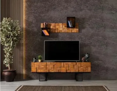 Immagine prodotto di Cassettiera moderna in legno credenza mobile porta tv 180cm-