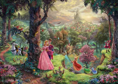 Productafbeelding van Puzzel Thomas Kinkade: Disney Doornroosje