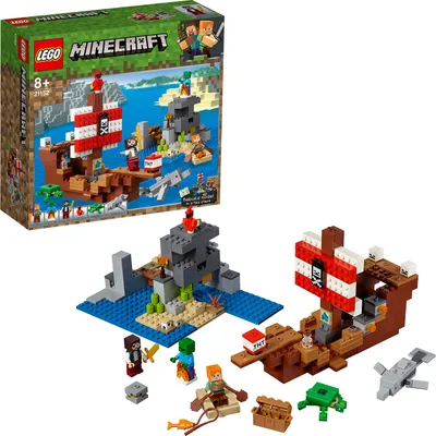 Produktbild von LEGO 21152 Minecraft Das Piratenschiff-Abenteuer, Bauset