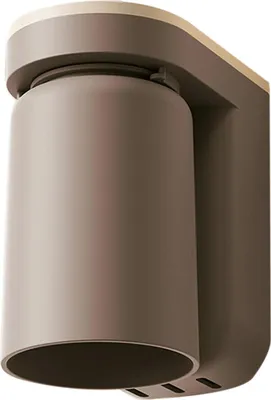 Image de Porte-brosse à dents mural avec fonction de drainage Porte-brosse à dents auto-adhésif avec coupelles pour la salle de bains Caramel Brown