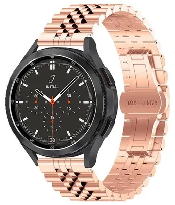 Produktbild von By Qubix Edelstahlarmband - Roségold - passend für Samsung Galaxy watch 7 / Galaxy Watch FE - 40 mm & 44 mm