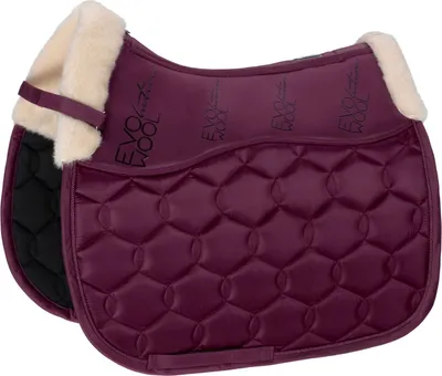 Produktbild von Eskadron Basics Glossy Evo-Wool Schabracke, Größe:Dressur, Farbe:blackberry