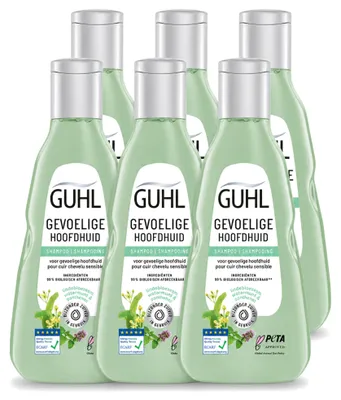 Obrázok produktu pre 6 x Šampon Guhl pre citlivú pokožku hlavy - 250 ml - výhodný balík - 6 kusov