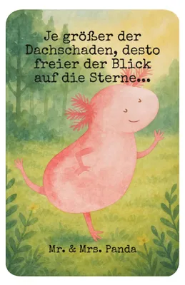 Produktbild von Mr. & Mrs. Panda Tagesdecke Axolotl Tanzen Design 100 x 150 cm - Weiß - Geschenk, Lurch, gut Gelaunt, Heimdecke, Verrückt, Sterne, Decke, Kuscheldecke, Wärmedecke
