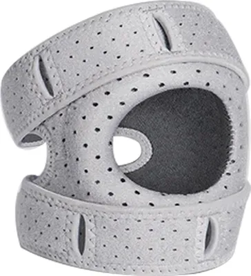 Produktbild von Orthopädische Kniebandage, verstellbare orthopädische Kniebandage, für Läufer, Tennisspieler, bei Patellaarthritis (Grau)