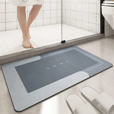 Produktbild von Absorbierende Badmatte mit rutschfester Unterseite, 45 x 75 cm