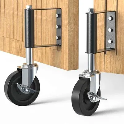 Produktbild von Torenrolle 100 mm mit Federbelastung für Holztore und schwere Türen - Set von 2