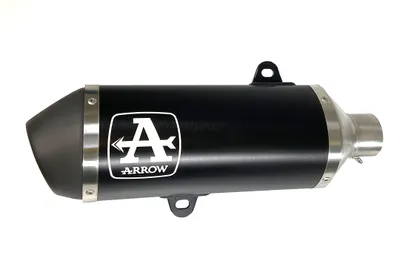 Produktbild von ARROW Slip-On-Auspuff dunkel Aluminium mit dunkler Endkappe für Yamaha Tricity 125
