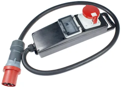 Produktbild von as-Schwabe Vollgummi-Stromverteiler CEE 400V 63A 5G16 auf CEE 400V 63A IP44