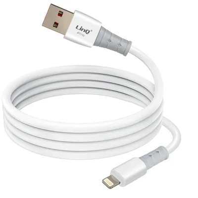 Immagine prodotto di LinQ, cavo USB / Lightning a ricarica rapida 3A per iPhone e iPad 1,2 m, bianco