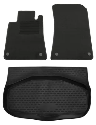 Gummi-Kofferraumwanne + Fußmatten Set für Mercedes SLK R171, Bj. 2004-2011