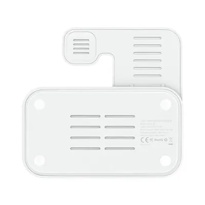 Produktbild von 3-in-1 kabellose Ladestation, faltbar, 15W Schnellladen, kompatibel mit ios, Watch, USB-C, tragbar, ideal für Zuhause, Büro & Reisen