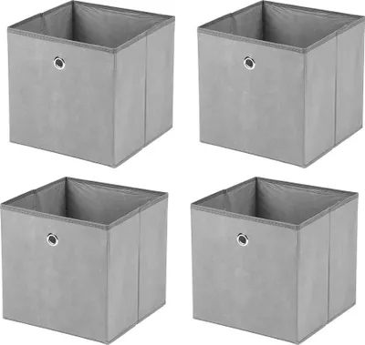 Produktbild von Aufbewahrungsbox - Faltbarer Kleiderschrank-Organizer - Vliesstoff - 32 x 32 x 32 cm - Für Kleidung & Unterwäsche - Armeegrün