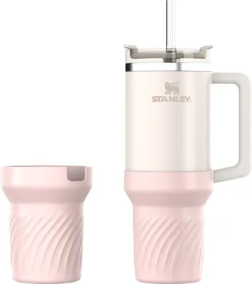 Immagine prodotto di INF Custodia in silicone per Stanley da 40 once - Proteggi la tua tazza Rosa